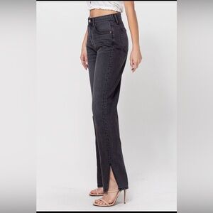 Cello Straight-Leg Jeans Black/gray